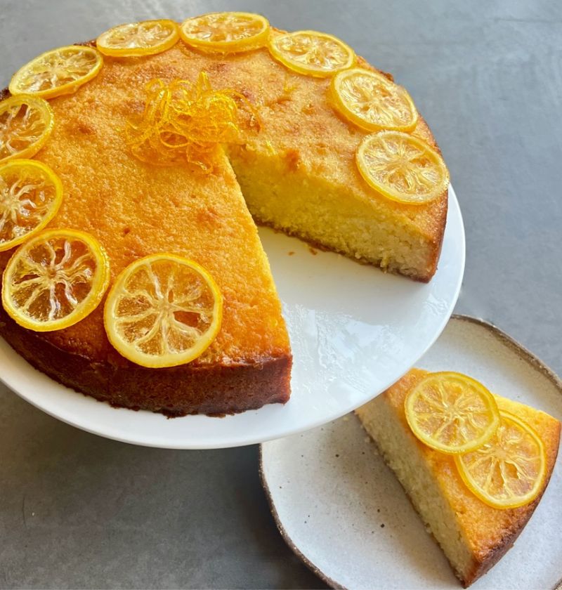 LEMON COCONUT SYRUP CAKE