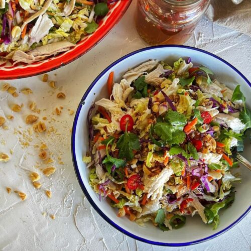 VIETNAMESE CHICKEN SALAD IN BOWL