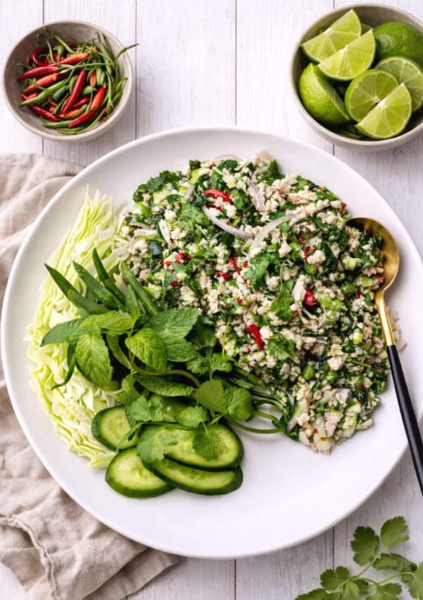 Thai Chicken Larb Salad | Larb Gai