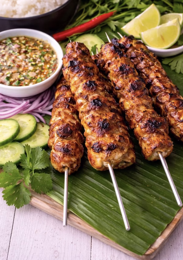 Grilled Thai Chicken Skewers