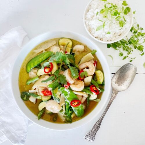 Easy prawn thai green 2024 curry