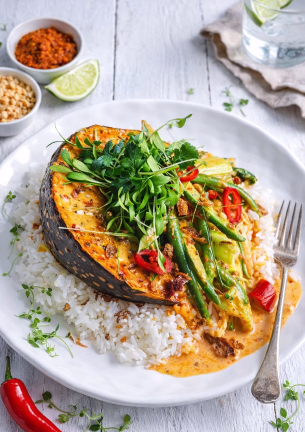The Ultimate Baked Pumpkin Thai Red Curry