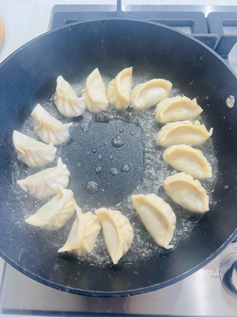 dumplings cooking with water added
