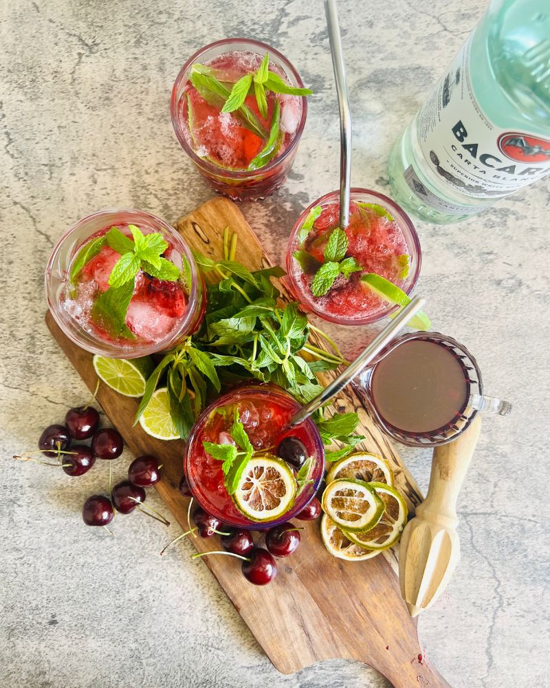 cherry mojito's cocktails