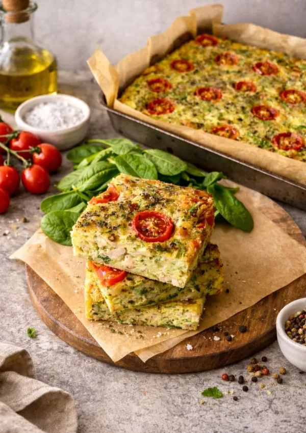 Easy Zucchini and Bacon Slice