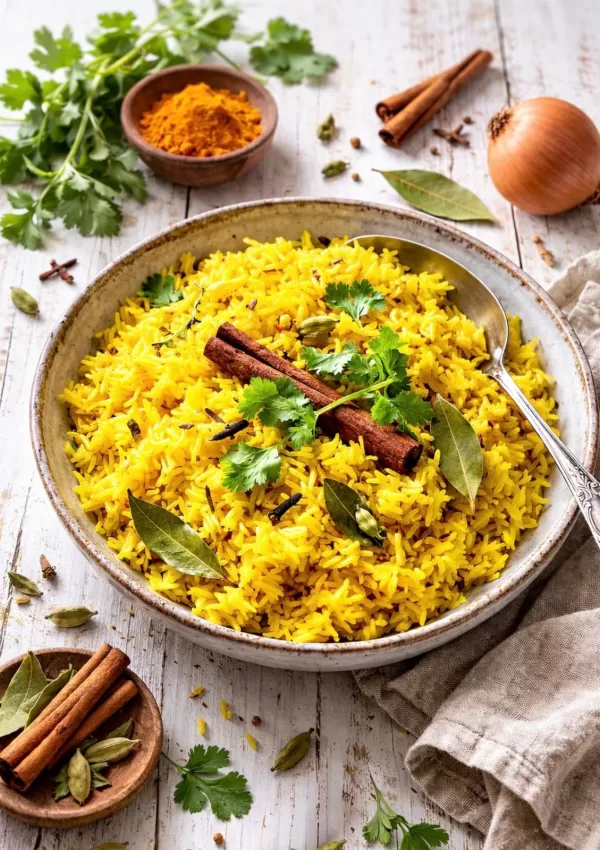 Indian Yellow Rice (Fragrant and Easy)