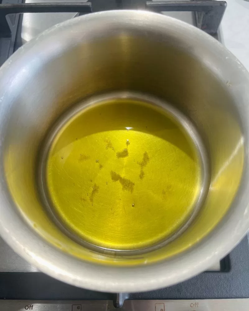 ghee in saucepan