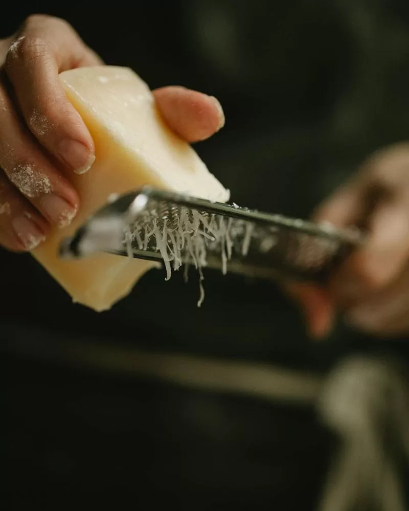 grating parmesan