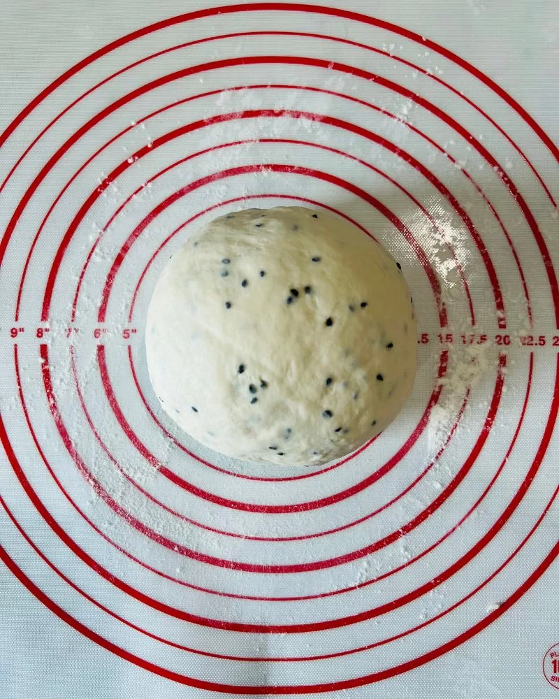 dough on a mat