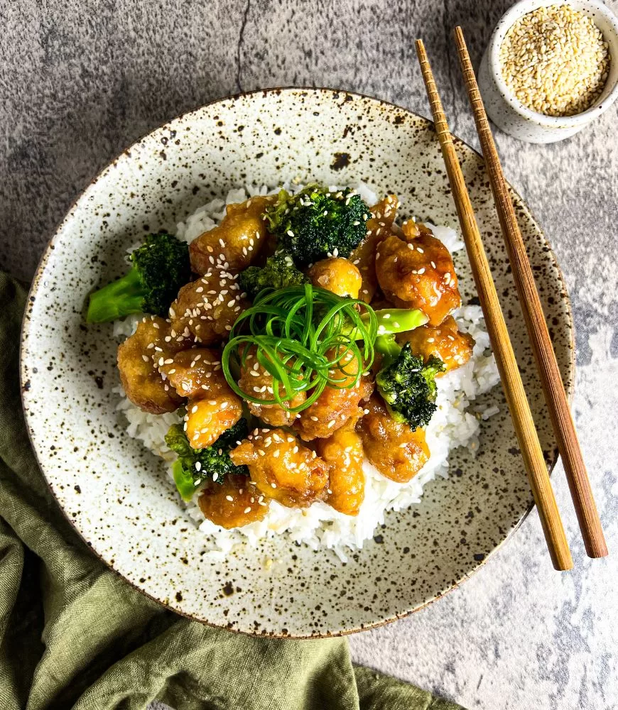 crispy lemon honey chicken