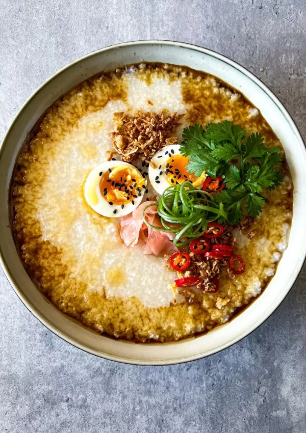 Congee with Jammy Eggs