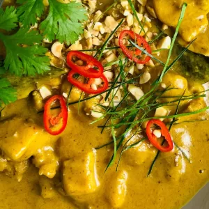 satay curry close up