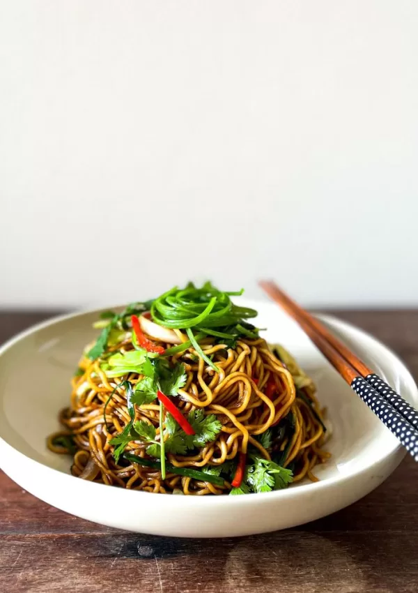 Quick Cantonese Style Soy Sauce Noodles