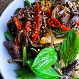 thai basil beef stir fry