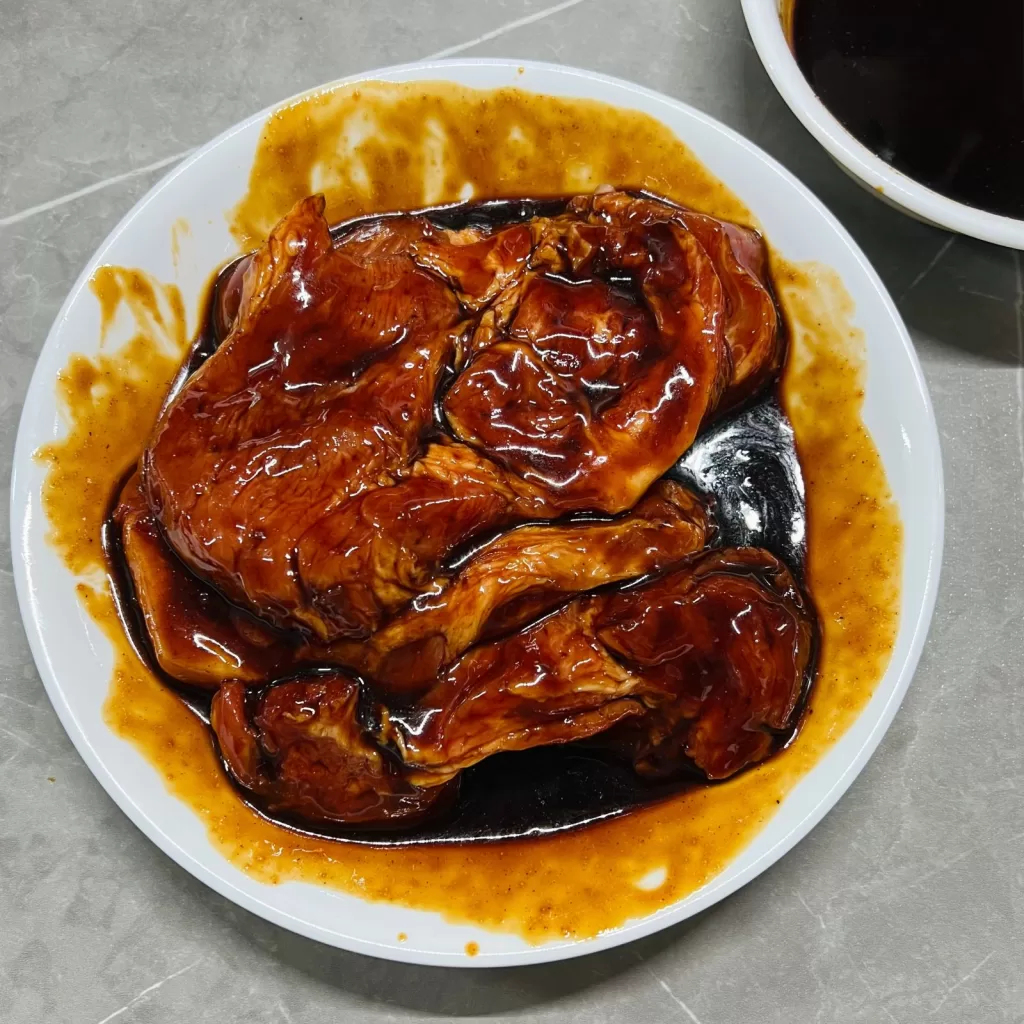 marinated char siu pork