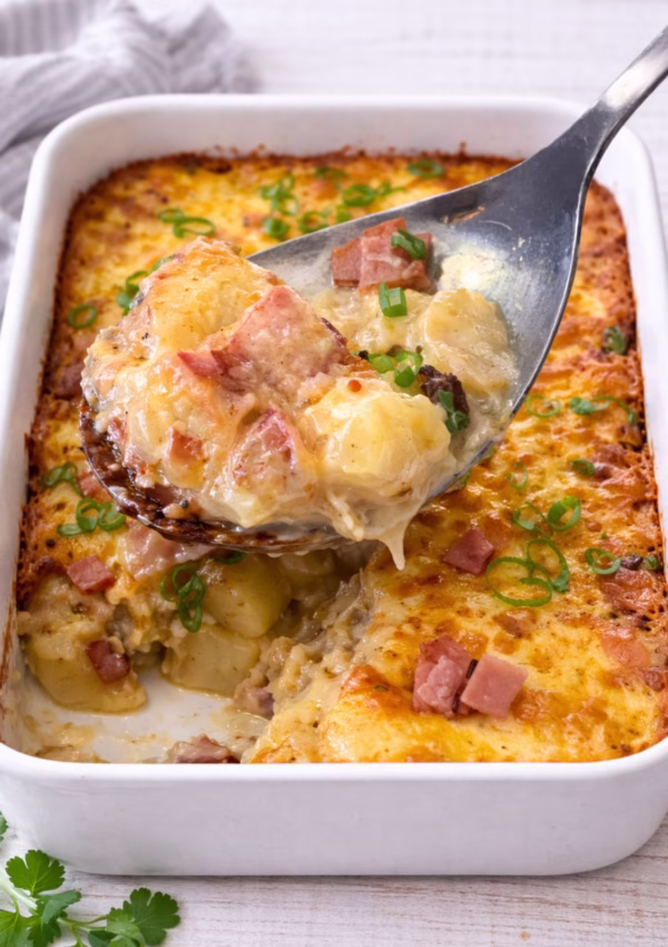 Creamy Curried Potato and Bacon Bake